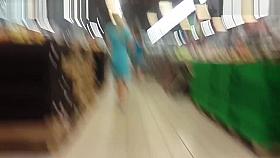 Yummy Ass Upskirt By Blondie In Blue Clothes