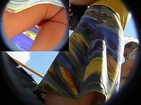 Fantastic upskirt in public