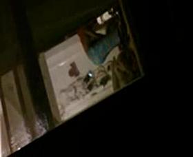 Neighbor putting on shirt 2