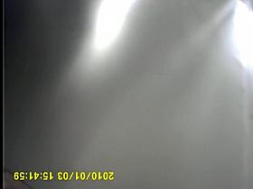 She loses down cloths and demonstrates ass in change room