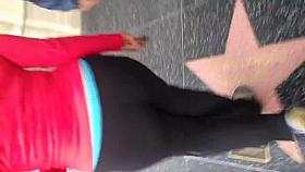 Nice fat ass Milf in leggings