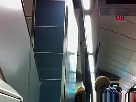 Horny blonde chick making out