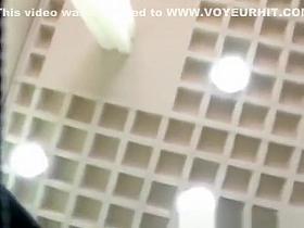 Woman in short dress panties upskirt