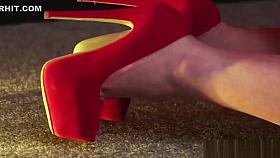 Adorable cfnm babes blowing cock