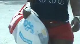 Candid Ass in short tight shorts 7