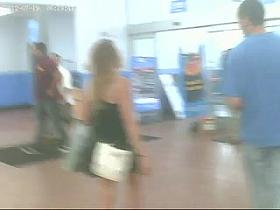 Stripe Panties, Nice Ass in Walmart