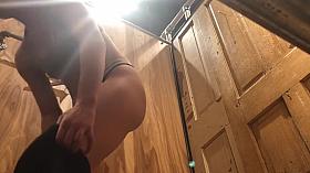 Spy Blonde girl topless