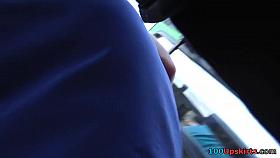 Recent white strap up the blue suit