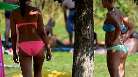 Bikini Babes at the Park