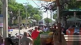 Amateurs at the bar flash their pussies to everyone