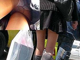 Striped panty up flared petticoat