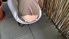 Hidden string thong balcony