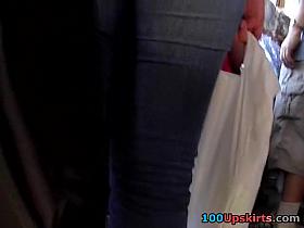 Random bus stop upskirt