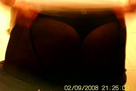 Girl pissing in toilet gets cellulites booty voyeured