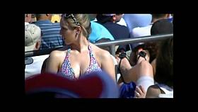 Bikini top Teen at Baseball Game