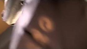 Peeping under a short blue skirt