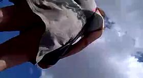 Chick in gray dress - 1