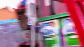 upskirt girl in the supermarket