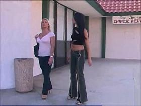 Lesbo lovers followed by a PI