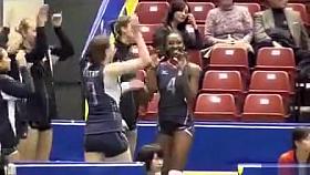 Volleyball beauties in their skintight shorts