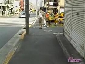 Steady following her ass and finally skirt sharking it