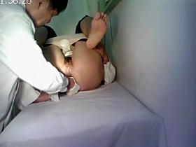 Sexy girl gets her anal cavities checked