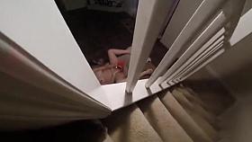 Caught masturbation living room