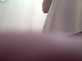 drying her bush,tittys after her shower on vacation,