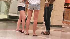 A very enticing street candid voyeur video