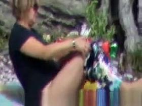 Mature nude beach changing