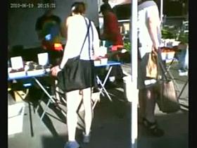 One Of My 1st Upskirts - Nice Ass & Black Thong!