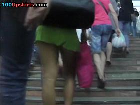 Hotty teasing with the smooth up petticoat legs