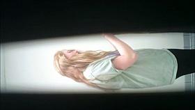 REAL Hidden Cam! Nice ass changing in bathroom!