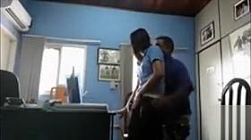 Suave secretary has doggystyle sex with the chubby boss