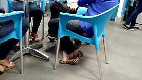 Candid white feet - Another of her