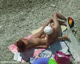 Steamy beach voyeur