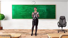 Jeny Smith In My Teacher With Pantyhose And No Panties. Vr By