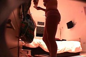 sister putting on new underwear