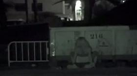 Horny couple fucking hard by the pear