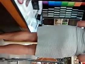 candid milf in tight see through dress 2