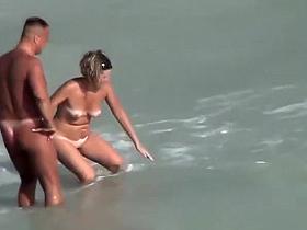Nudist mature couple spied fucking