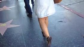 See thru- Thick ass white dress black thong