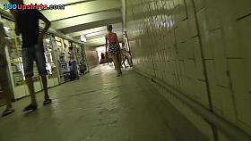 Super slender girlfriend in the voyeur upskirt clip