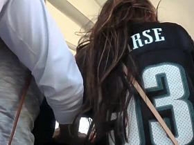 Lovely smile and a hot thong