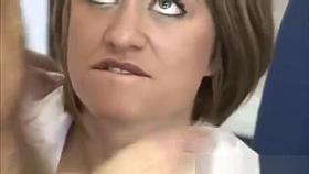 Three skanks have their way with his hard dick at work