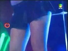 Seductive dancing girls enjoy hot up skirt flashing.