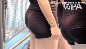 Volleyball players with super tight and sexy asses