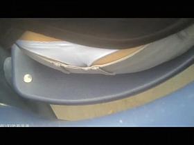 Girl sitting in the chair candid ass view on the camera