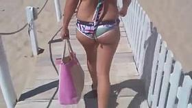 Nice ass on the beach