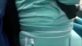 Guy touches fat woman in bus